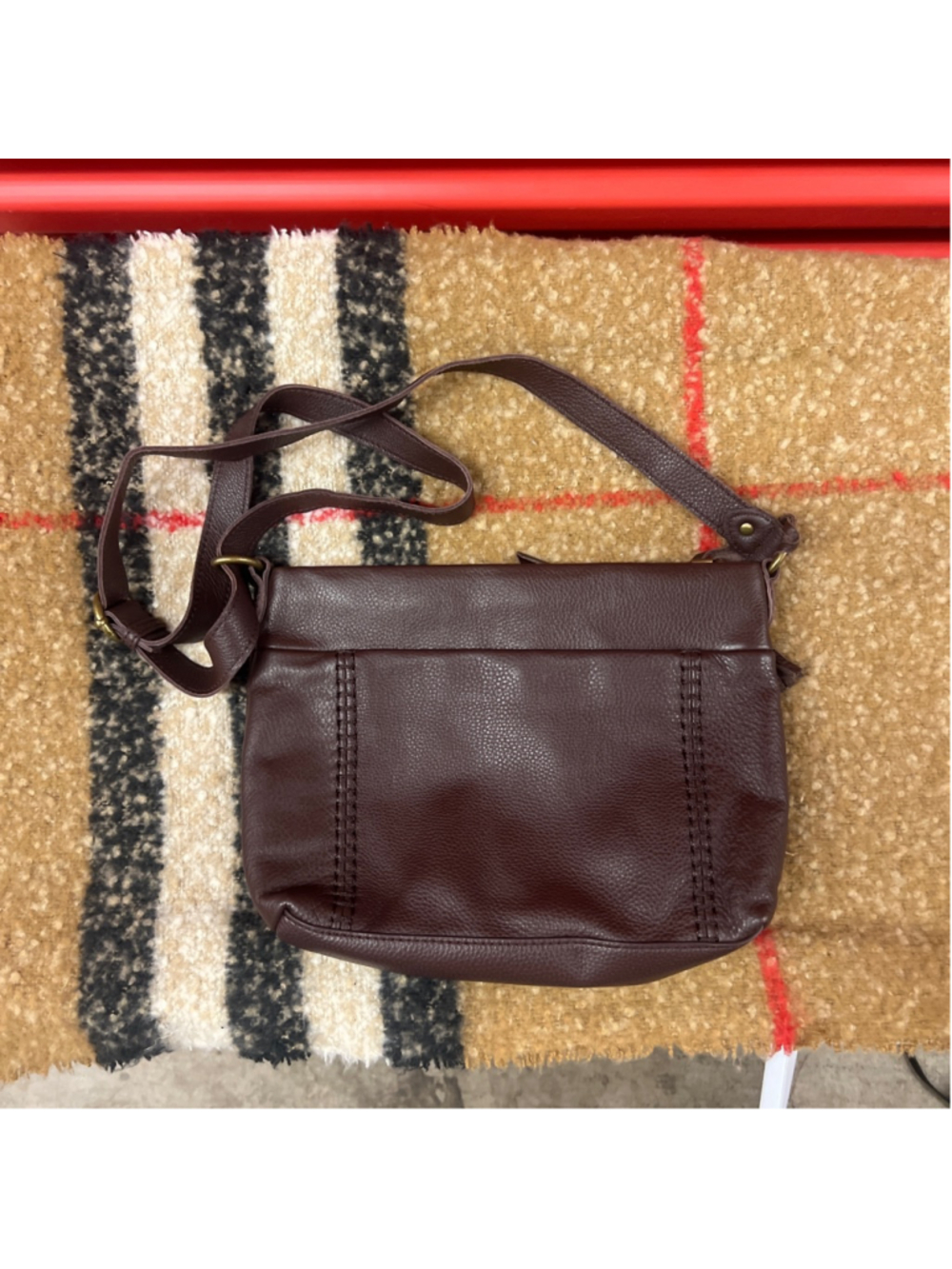 Women's the sak Brown Leather Crossbody Bag One Size
